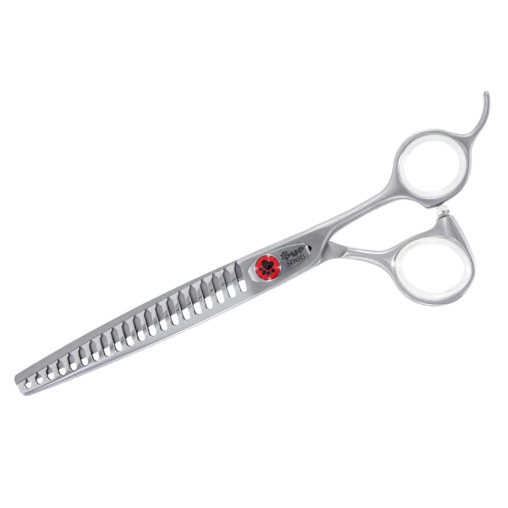Sensei Shears Pup 7" 20 Chunking Tooth Blending Leaf Spring Tension Shear