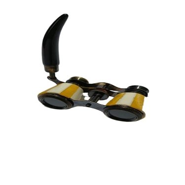 Antique Binocular Home Decoration in Yellow Colour and use matireal Brass Size 3 4inch
