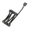 4Pin Hard Drive Power Cable 1 Male to 3/4/5/6 Female Splitter Adapter SATA Power Hard Disk Extension Fit Compatible DIY PC Sever (Color : 1 to 6) view 1