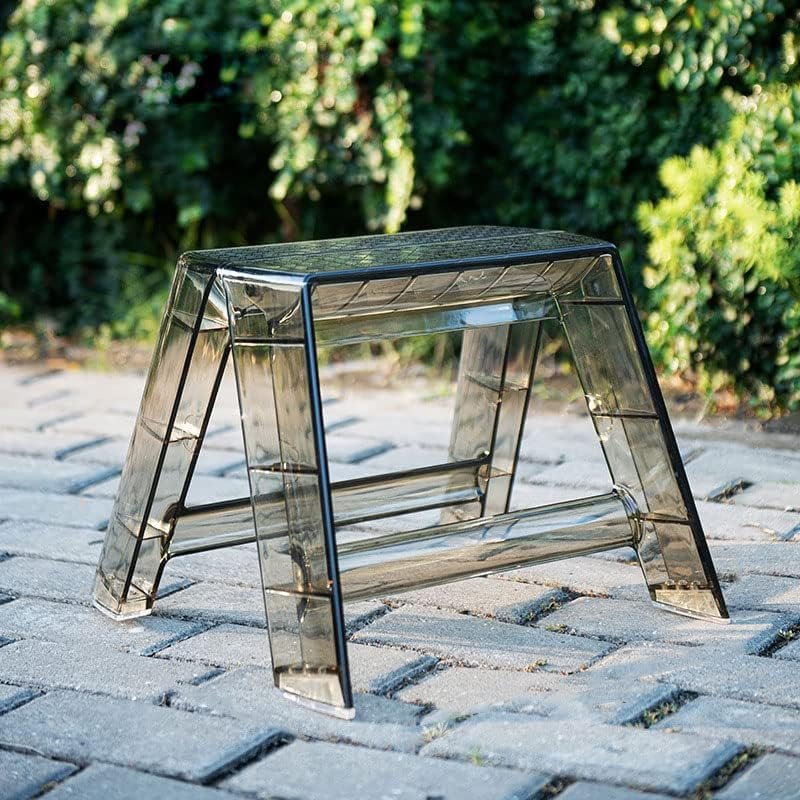Acrylic Folding Protable Step Ladder,Step Stools for Adults,1 Steps Adults,Small Foldable Chaie,Transparent Stool for Indoor Outdoor Library Kitchen