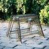 Acrylic Folding Protable Step Ladder,Step Stools for Adults,1 Steps Adults,Small Foldable Chaie,Transparent Stool for Indoor Outdoor Library Kitchen view 1