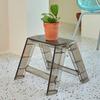 Acrylic Folding Protable Step Ladder,Step Stools for Adults,1 Steps Adults,Small Foldable Chaie,Transparent Stool for Indoor Outdoor Library Kitchen view 2