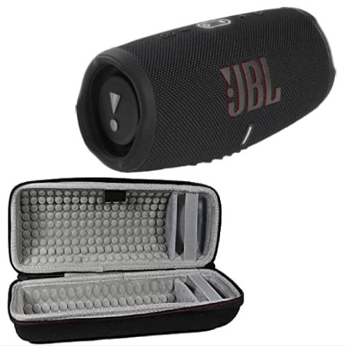 JBL Charge 5 - Portable Bluetooth Speaker with Hardshell CCI Case - Black (Renewed)