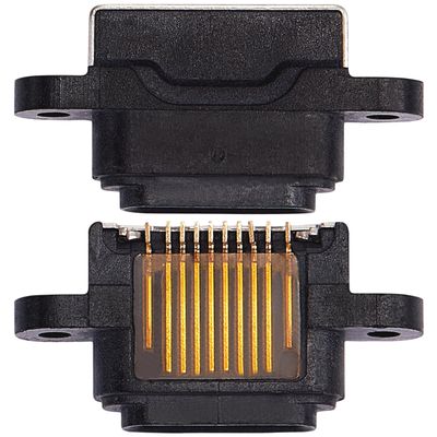 Best Shopper - Replacement Charging Port Only Compatible with iPad mini 1 / Mini 2 / Mini 3 (Soldering Required) (Black)