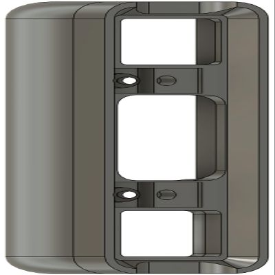 Angled Doorbell Wedge Mount Bracket compatible with Ubiquiti Unifi Protect G4 PRO Doorbell Camera (Black, 50-Degree v3)
