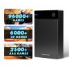 Kinhank 12tb Retro Game Hard Drive with 96000+ Games, Retro Game Consoles Compatible with 400+ Emulators, Portable Game Hard Drive Disk Compatible with Win 7/8/10/11 view 1