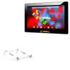 BoxWave Stand and Mount Compatible with Linsay F10XIPS (10.1 in) - Pocket Aluminum Stand 3-in-1, Portable Multi Angle Viewing Riser - Metallic Silver view 1