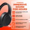 HyperGear Headphones Wireless - Black Active Noise Cancelling Headphones Over Ear Bluetooth HD Audio Deep Bass Dual Noise Canceling Mics ANC Gym Headphone Wireless Over Ear Sound Cancelling Foldable view 2