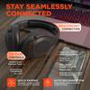 HyperGear Headphones Wireless - Black Active Noise Cancelling Headphones Over Ear Bluetooth HD Audio Deep Bass Dual Noise Canceling Mics ANC Gym Headphone Wireless Over Ear Sound Cancelling Foldable view 4