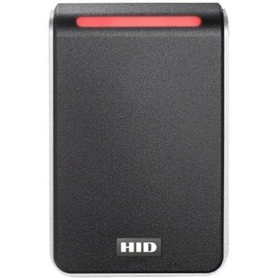 HID 40TKS-02 Signo 40 Wall Mount Contactless Smartcard Reader, 13.56mHz Profile, OSDP/Wiegand, Terminal, Mobile Ready, Black with Silver Trim (Replaces R40, RP40)