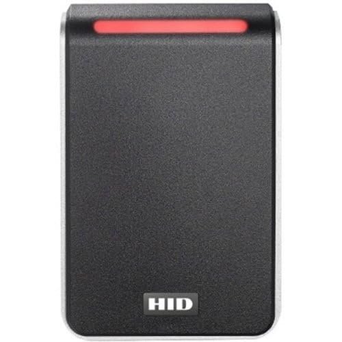 HID 40TKS-02 Signo 40 Wall Mount Contactless Smartcard Reader, 13.56mHz Profile, OSDP/Wiegand, Terminal, Mobile Ready, Black with Silver Trim (Replaces R40, RP40)
