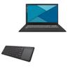 BoxWave Keyboard Compatible with Entroware Hybris EL05R5 (17 in) - MediaOne Keyboard with TouchPad, USB Fullsize PC Wireless TrackPad - Jet Black