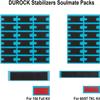 Zkeebs DUROCK V2 Screw-in Stabilizers, 7U, 6.25U, 2U Clear PCB Mount Stabilizer Pre-Clipped, Wire Popping PCB Screw Stabs for Mechanical Keyboards (80% TKL Kit) (Miami Vice Teal) view 2