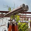 Mary Nautical  62" Floor-Standing Admirals Antique Brass Binoculars | Fully Functional Nautical Decor with Wooden Tripod view 1