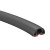 uxcell D20 3.3ft Floor Cord Cover, PVC Cord Cover Floor, Wire Cover for Extension Cords, Protect Wires & Prevent Cable Trips, Hole Width: 0.31", Black view 1
