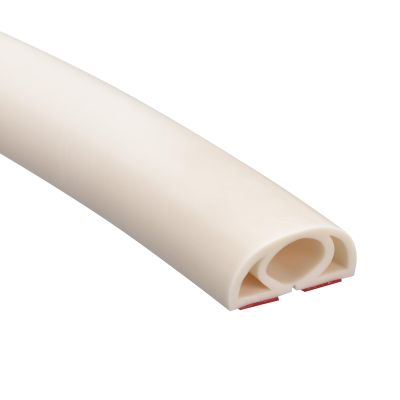 uxcell D25 3.3ft Floor Cord Cover, PVC Cord Cover Floor, Wire Cover for Extension Cords, Protect Wires & Prevent Cable Trips, Hole Width: 0.39", Beige