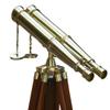MARY NAUTICAL- 62" Inches Floor Standing Admirals Solid Shinny Brass Binocular, Fully Functional Nautical Home Decor Binoculars for Adults with Wooden Tripod telescope Stand view 1