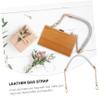 Mikikit Delicate Leather Strap Chain for Handbags Tote Stylish Weaving Strap Lightweight and Easy to Install Material view 2