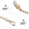 Mikikit Delicate Leather Strap Chain for Handbags Tote Stylish Weaving Strap Lightweight and Easy to Install Material view 3