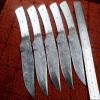 LOT OF 5 PIECES HAND FORGED DAMASCUS STEEL FULL TANG KNIFE BLANK BLADE KNIFE MAKING SUPPLIES (5 Damascus steel) view 1