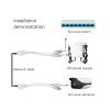 12V POE Splitter Adapter with Design, Strong Compatibility, and Easy Installation for IP Camera, Plug and Play (White) view 2
