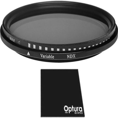 30mm ND2-ND1000 (6-10 Stop) Variable ND Lens Filter for Sony HDR-XR350V Camcorder (Ring Adapter Included)
