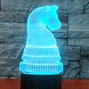 Jinnwell 3D Chess Night Light Lamp Illusion 7 Color Changing Touch Switch Table Desk Decoration Lamps Led Christmas Gift with Acrylic Flat ABS Base USB Cable Toy view 3