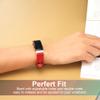 Wongeto Leather Bands Compatible With Fitbit Inspire 2/HR/Inspire, Genuine Leather Quick Release Strap for Fitness Tracker, Women Men (Red) view 4