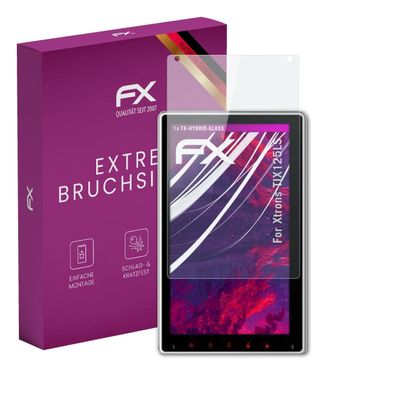 atFoliX Plastic Glass Protective Film compatible with Xtrons TIX125LS, 9H Hybrid-Glass FX Screen Protector