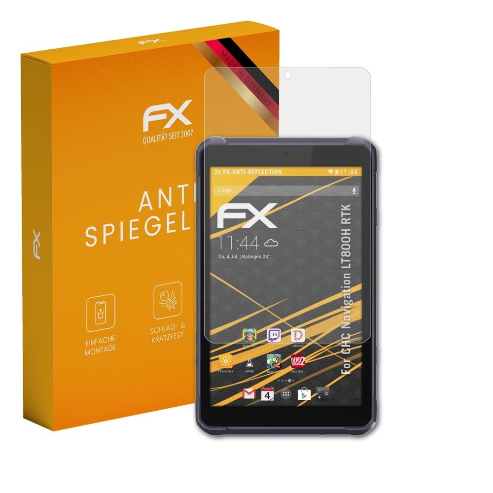atFoliX Screen Protector compatible with CHC Navigation LT800H RTK Screen Protection Film, anti-reflective and shock-absorbing FX Protector Film (2X)