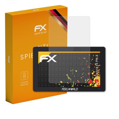 atFoliX Screen Protector compatible with Feelworld F5 Pro X Screen Protection Film, anti-reflective and shock-absorbing FX Protector Film