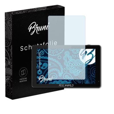 Bruni Screen Protector compatible with Feelworld LUT5 Protector Film, crystal clear Protective Film (2X)