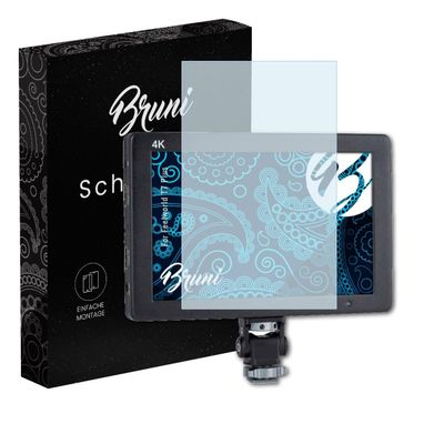 Bruni Screen Protector compatible with Feelworld T7 Plus Protector Film, crystal clear Protective Film (2X)