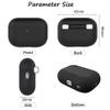 2022 Silicone Case Compatible with Airpods Pro 2 Ultrathin 1.5mm Thick Protective Cover Front LED Visible (Black) view 3