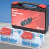 Everest 45Term - 45 Angled Speed Termination Keystone Tool Set - with 20-Pack of RJ45 Cat6A Keystone Jacks in White (Slim Profile Design) - Time Saver Network Punch Down Tool Cat6A view 2