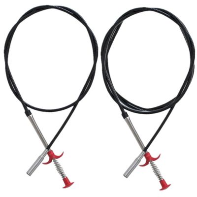 Flexible Hair Clog Remover Tool 2 Pack for Kitchen Drains