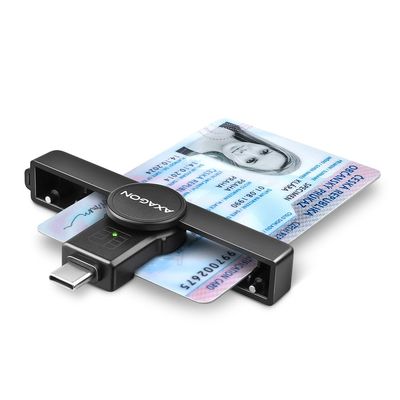 AXAGON CRE-SMPC USB-C Smart Card PocketReader