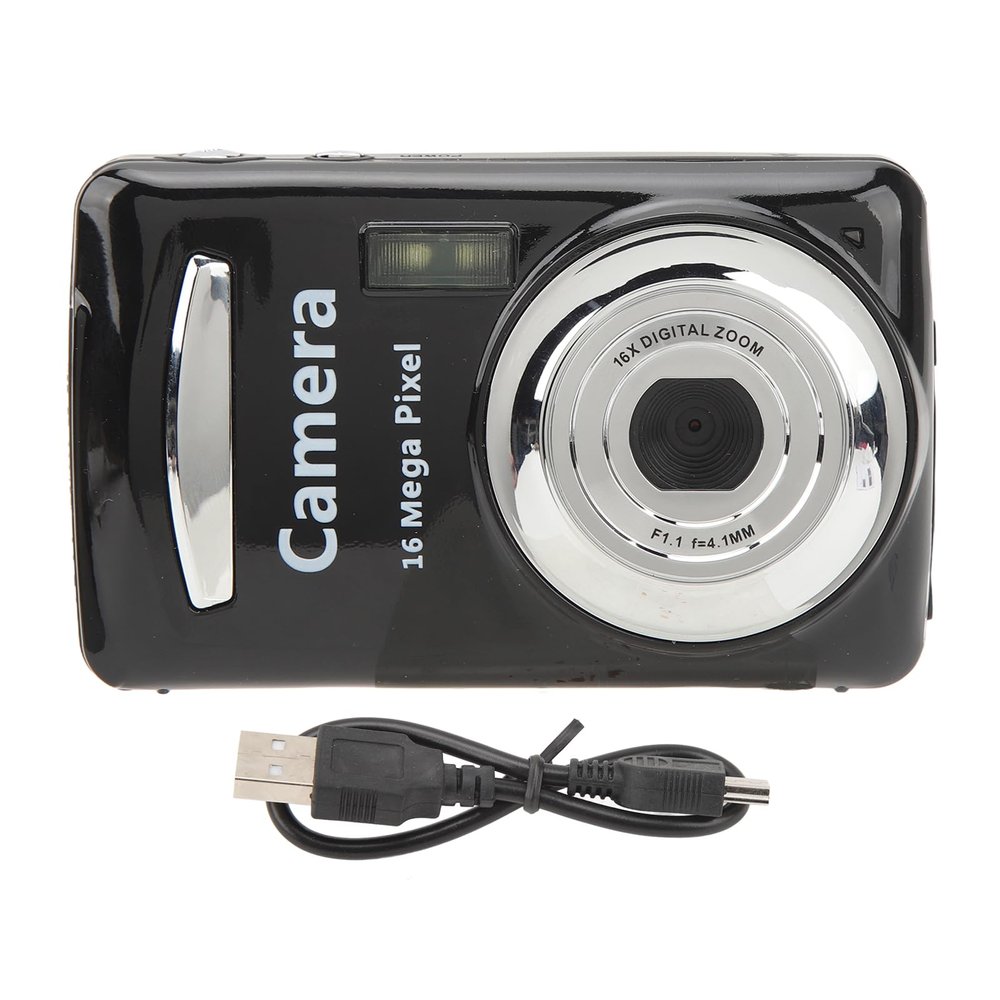 1080P Digital Video Camera, Digital Camera 16x Zoom with 2.4 Inch TFT Screen for Beginners Photography