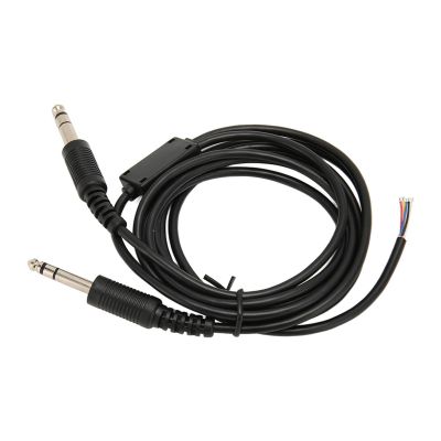 2M / 6.6Ft DIY Aviation Headset Replacement Cable, Dual GA Plug Replacement Cable for Aviation Headphone Headset for