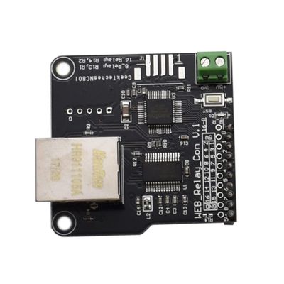 Mikikit Port Controller Board Channels Relay Ethernet Module for Remote Control and Access Server IP Configuration for Network Applications