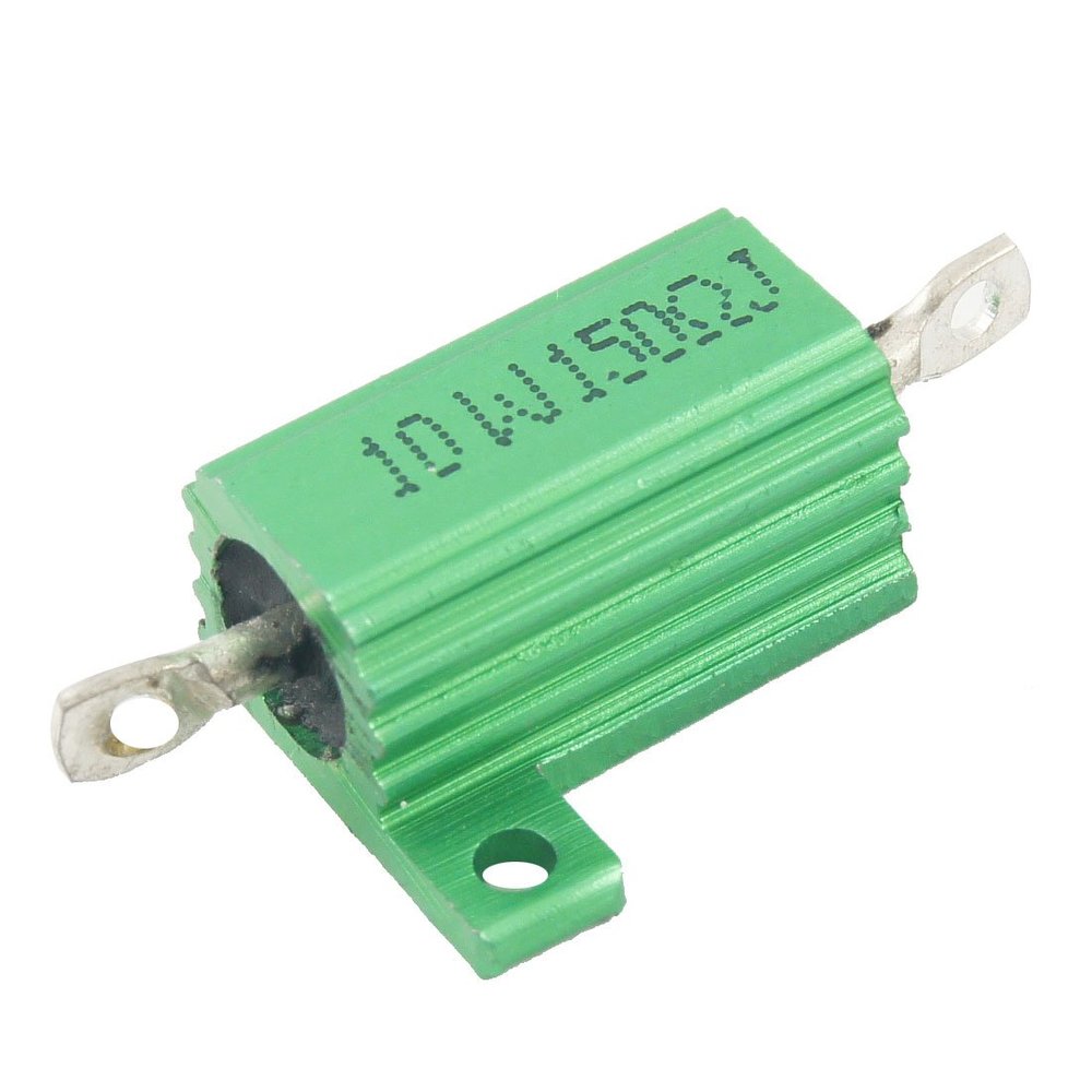 IPUDIS Chassis Mounted 10W 150 Ohm 5% Aluminum Case Wirewound Resistor (Resistencia bobinada de caja de aluminio de 10W 150 ohmios y 5% montada en chasis
