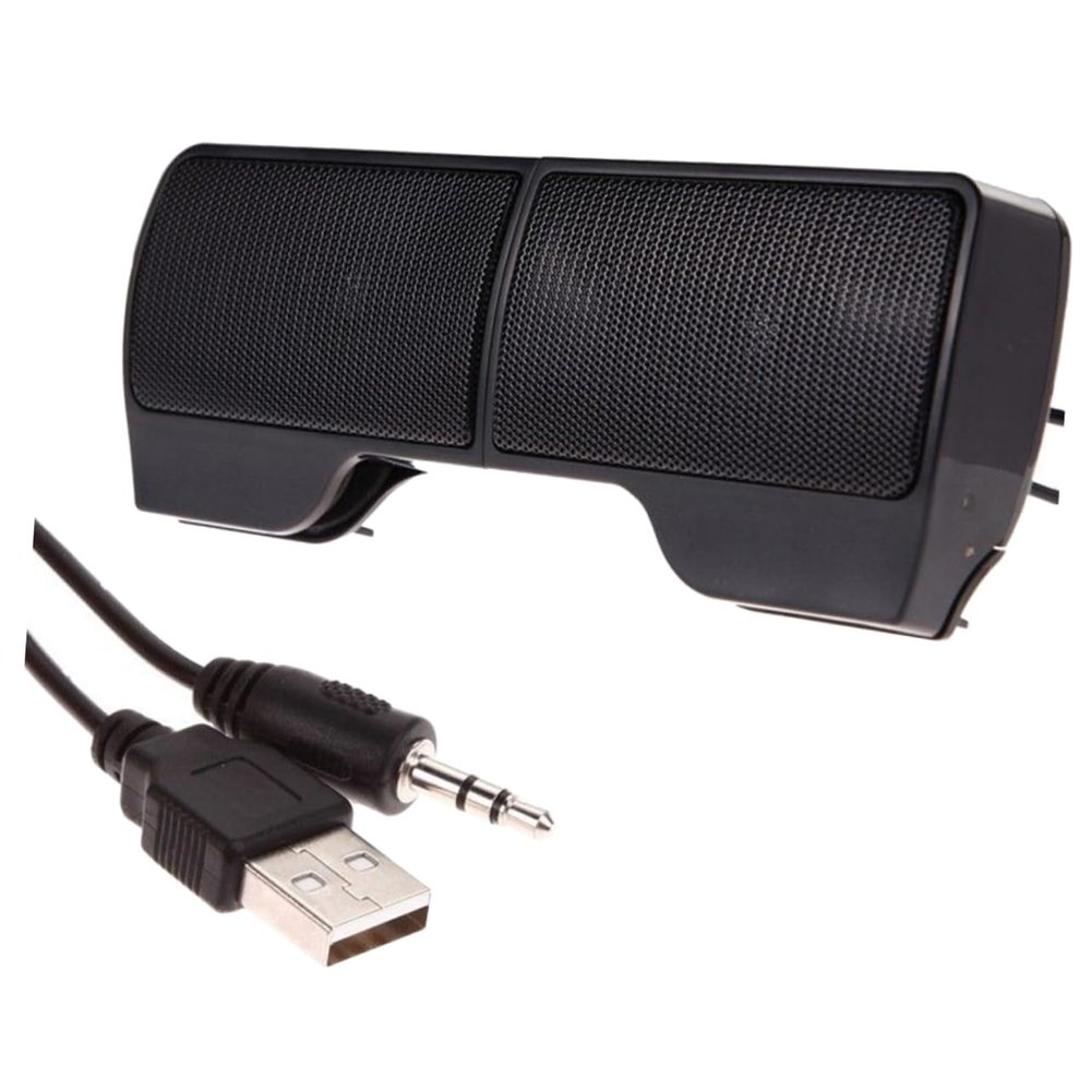 Mikikit USB Clip Speaker for Laptop and Desktop Compact and Stylish Voice Box for Home Office and Dormitory Use Powered by USB Portable Design
