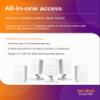 Aruba Instant On AP22D 2x2 Wi-Fi 6 Wireless Access Point | Single Room, Secure, Smart Grid Support | JP Model | Power Source: Source Not Included (S1U77A) view 3