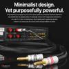 Nakamichi Excel Series 24k Gold Plated Banana Plugs with Speaker Cable Wire 99.9% Oxygen-Free Copper (OFC) Heavy Duty Braided for Amplifier Hi-Fi Home Theatre - Black (12 AWG / 10 feet / 3.0m) view 2