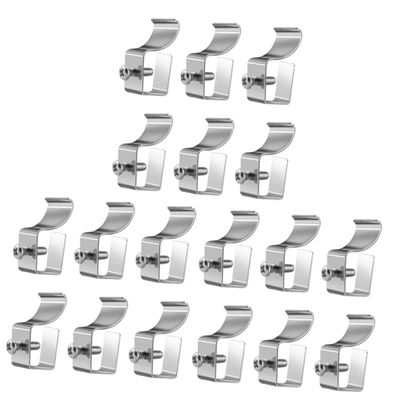 Abaodam 18pcs Vinyl Siding Hooks Easy Install Outdoor Camera Hangers for Security Cameras No Drilling Needed Compatible Wallboard Clips for Siding Mounting