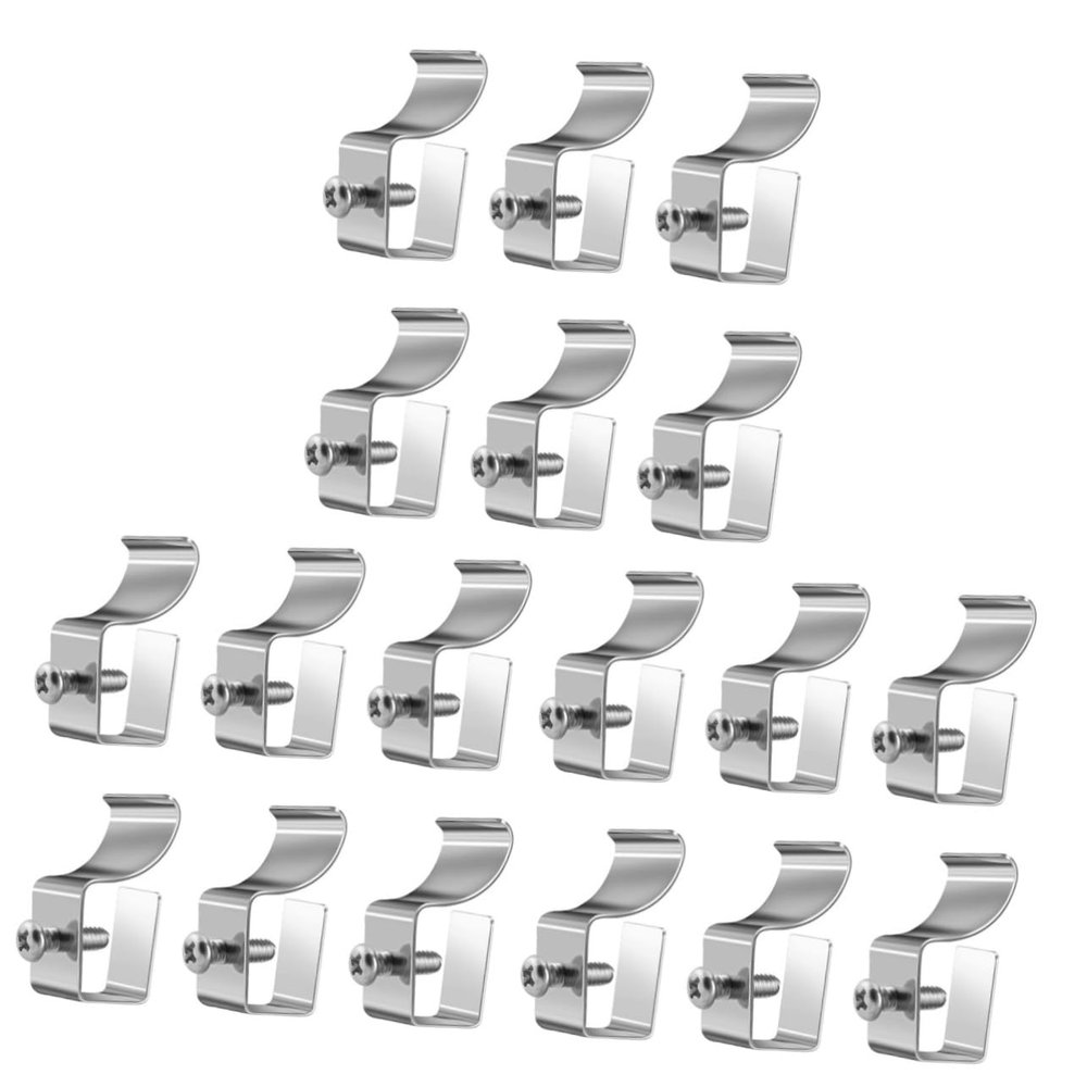 Abaodam 18pcs Vinyl Siding Hooks Easy Install Outdoor Camera Hangers for Security Cameras No Drilling Needed Compatible Wallboard Clips for Siding Mounting