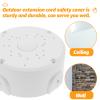 4 Pack Box tv Stand Protector Plug Covers Television Electric Wire Plug Cover Extension Cord Water Proof Cable Extension Cord Extend Camera Cover Camera Mount Wire Box view 4