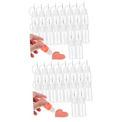 ABOOFAN 40pcs Needle Tip Bottles Glue Shakers Dispenser Bottles for Crafting Gluing Projects