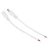 5 Pair DC Power Cable,5.5x2.1mm Male Female Connector, DC Power Pigtail Cable Wire 5.5x2.1mm Male Female DC Power Jack Plug Adapter (White) view 3