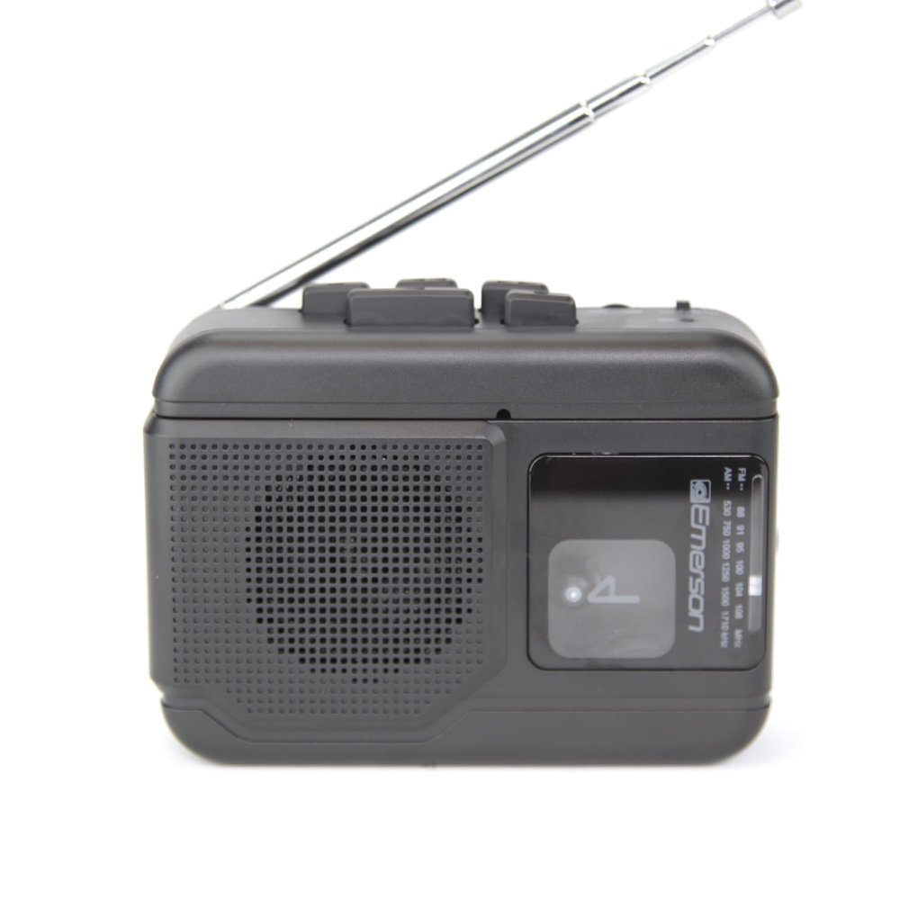 Emerson EPC-1001 Portable Cassette Player & Recorder with AM/FM Radio and Bluetooth Connectivity, Built-in Speaker, Auto-Stop Playback, 3.5mm Headphone Jack - Classic Cassette Recording